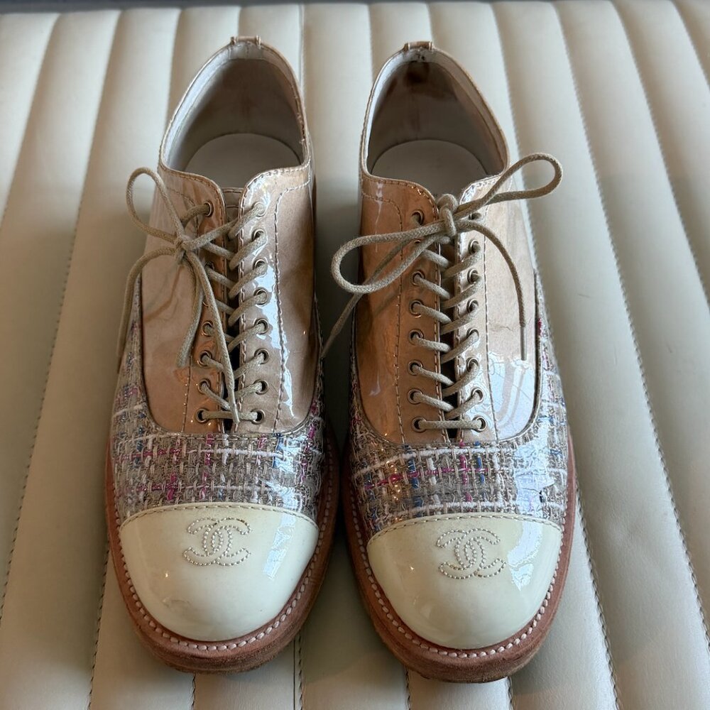 Chanel Tweed Oxfords